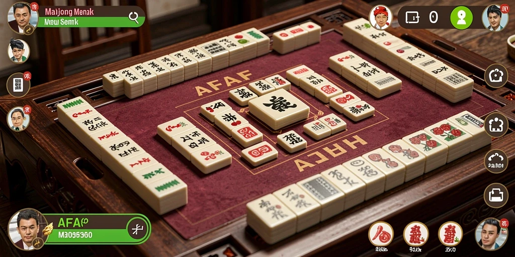 Gameplay Mahjong seru dan menantang dalam AFAF.