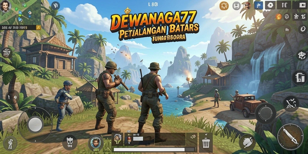 Tampilan gameplay DEWANAGA77 dengan dunia yang luas dan petualangan menarik.