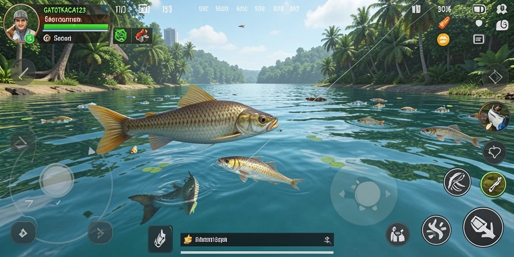 Tangkapan ikan yang seru dalam gameplay GATOTKACA123
