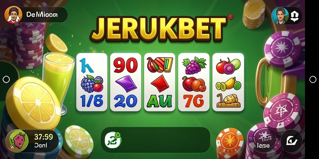 Tampilan gameplay Domino JERUKBET yang seru dan menantang.
