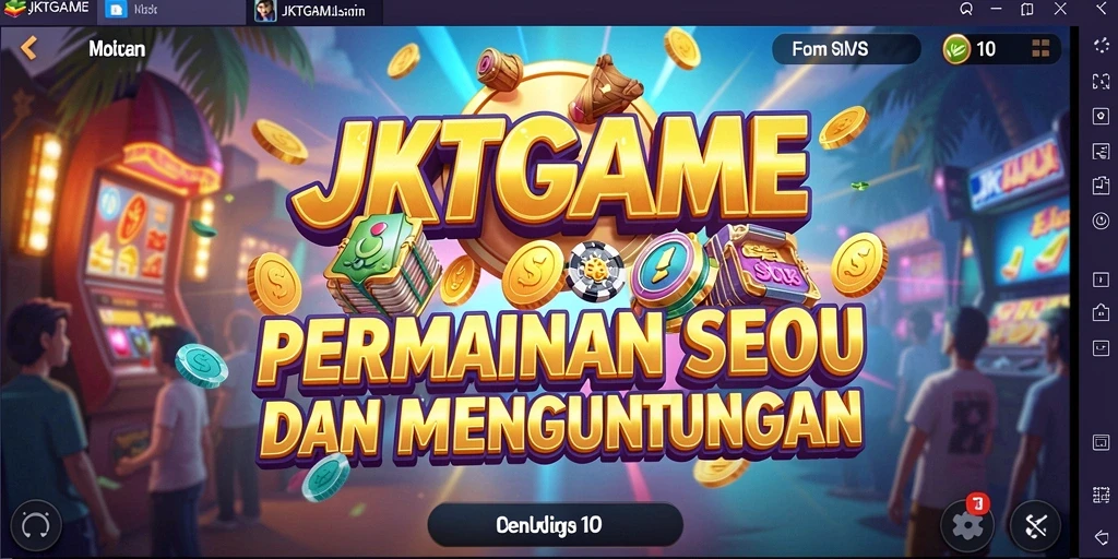 Tampilan gameplay Slot yang menarik dan penuh warna dari JKTGAME.