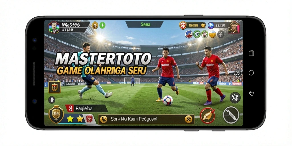 Screenshot gameplay MASTERTOTO yang menampilkan aksi seru olahraga.