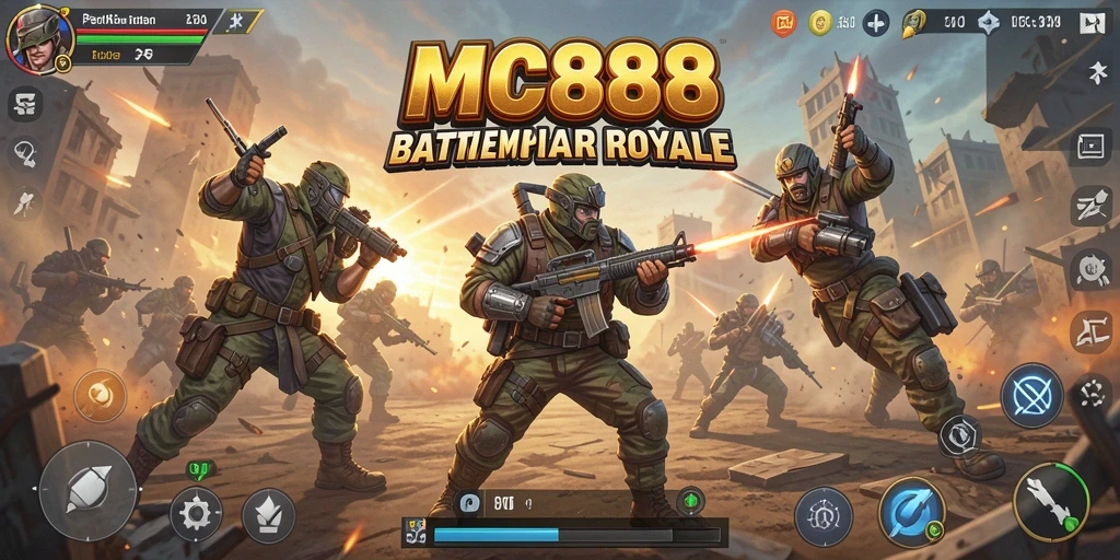 Tangkapan layar permainan <strong>MC888</strong> menampilkan aksi pertempuran yang mengasyikkan.
