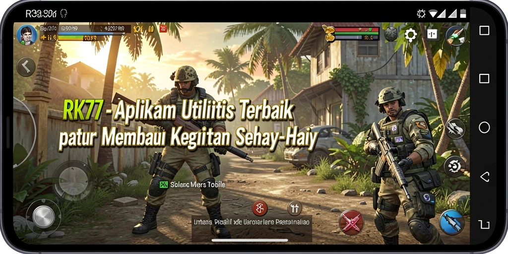 Screenshot RK77 menampilkan antarmuka sederhana dan alat utilitas yang efektif.