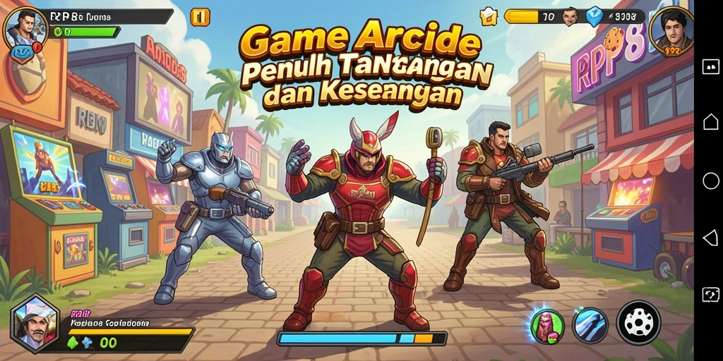 Tampilan gameplay RP8 yang menggembirakan dan penuh warna.