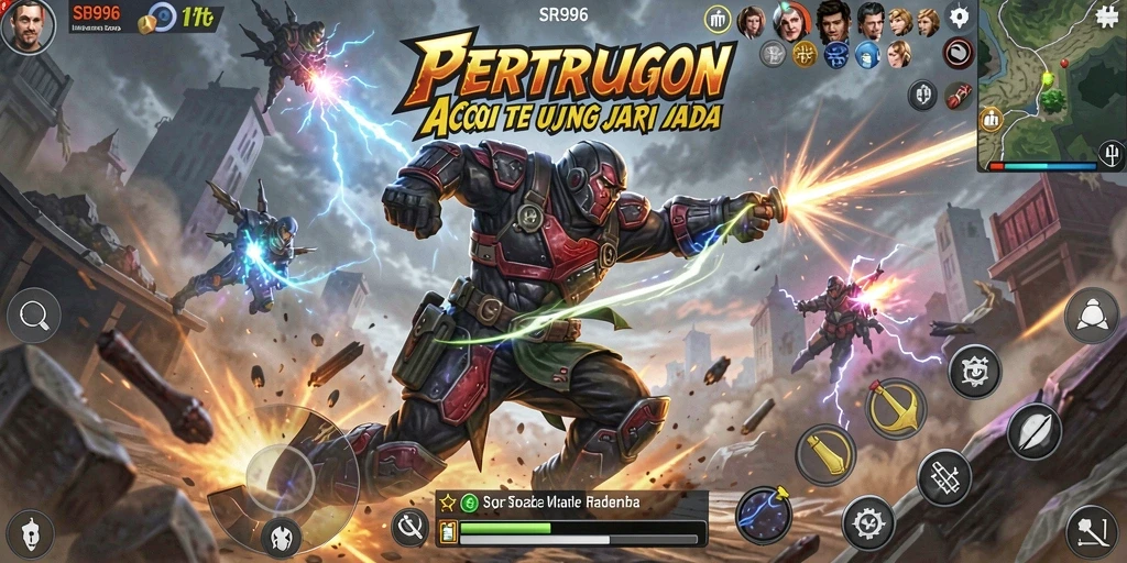 Gameplay mendebarkan dari SR996 dalam aksi penuh adrenalin.