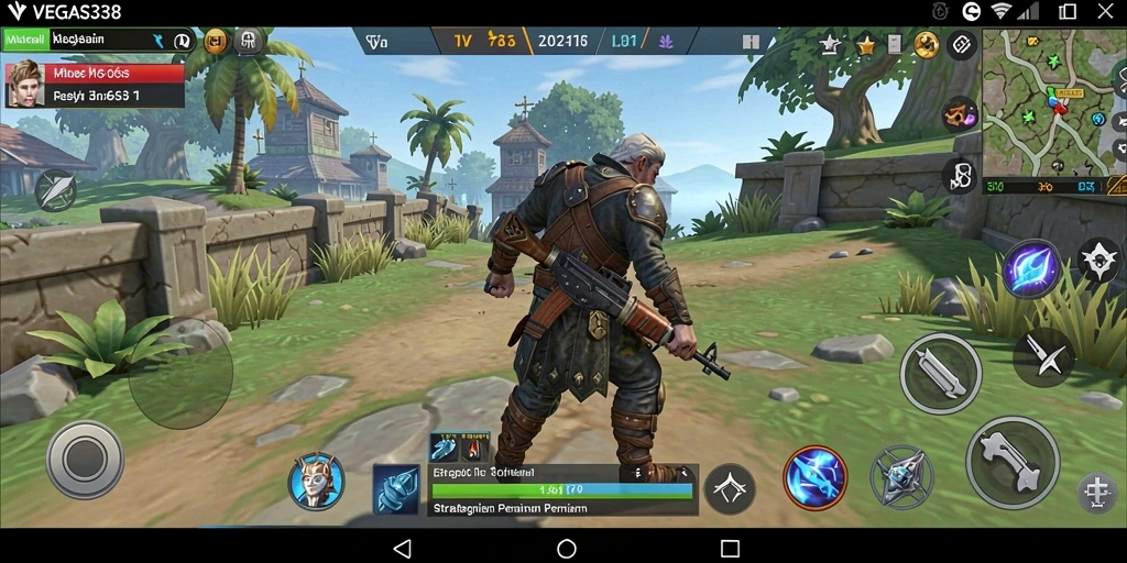 Tangkapan layar utama dari gameplay menegangkan VEGAS338.